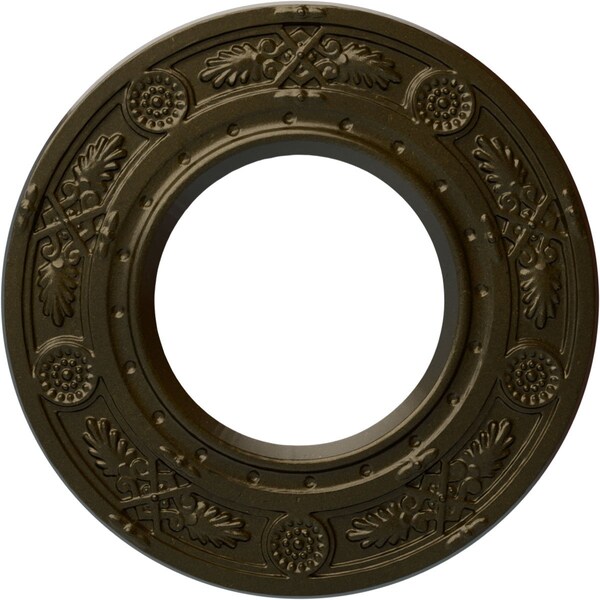 Ekena Millwork Daniela Ceiling Medallion (Fits Canopies up to 3 7/8"), 8"OD x 3 7/8"ID x 1/2"P, Green Gold CM08DNGGS - main
